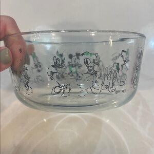 Disney Character Pyrex Glass Bowl